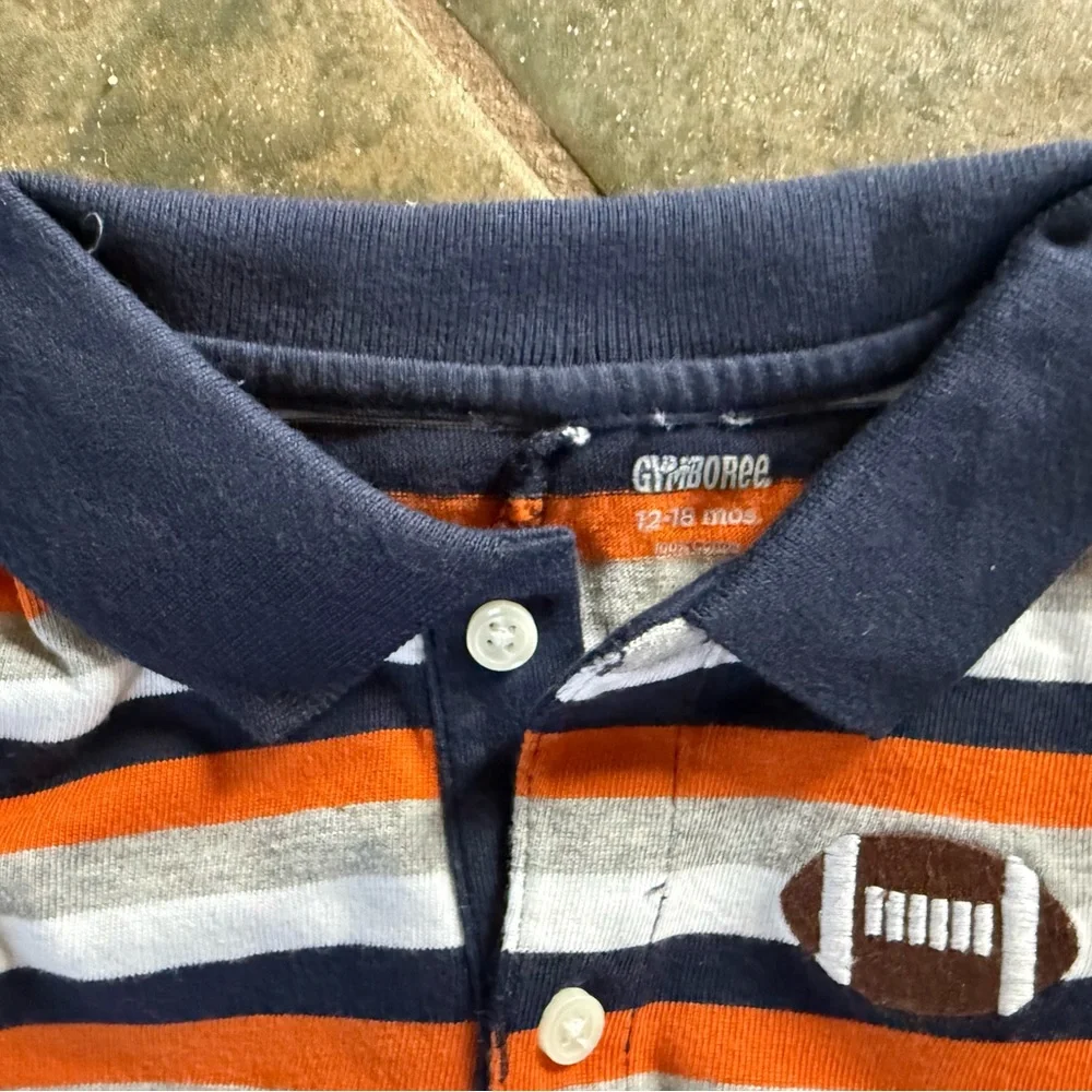 🎀3/$25🎀 NWOT Gymboree Striped Outfit in Navy and Orange